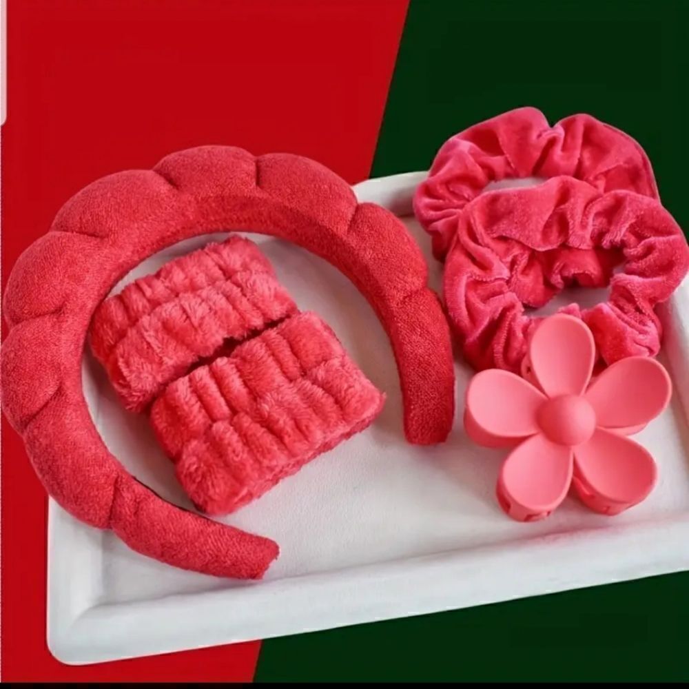 Free with $25 purchase 6 pc hairband set red